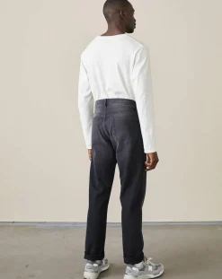 Jean droit Pierce vintage gris