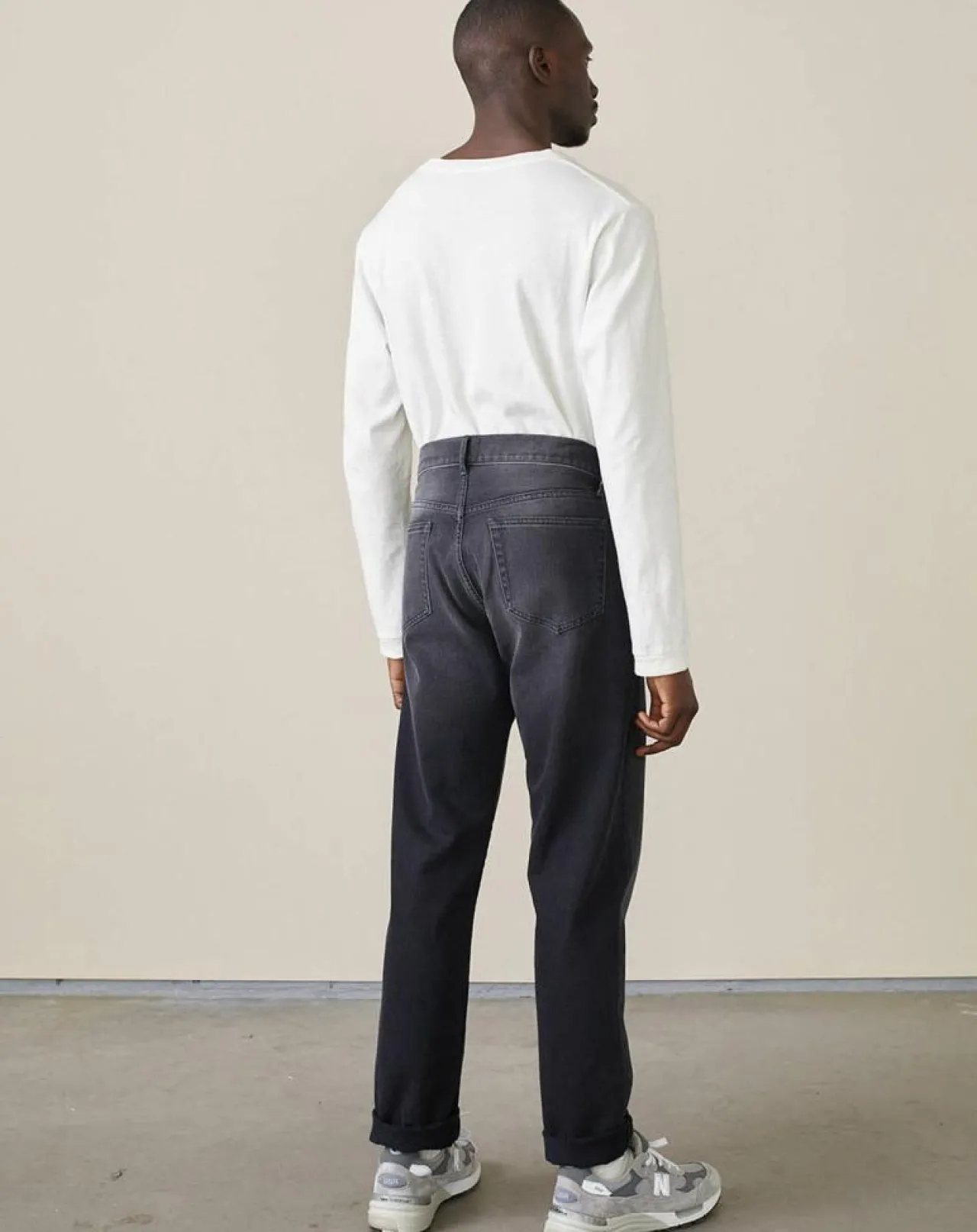 Jean droit Pierce vintage gris