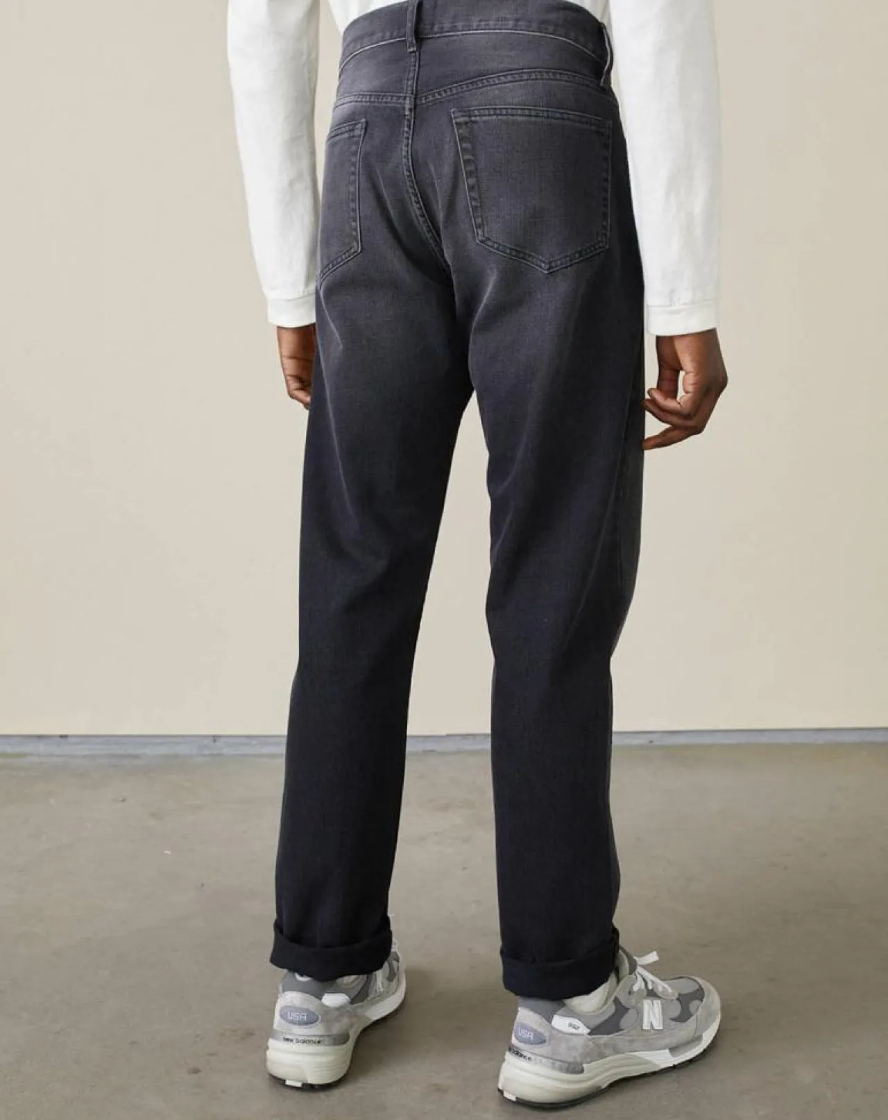 Jean droit Pierce vintage gris