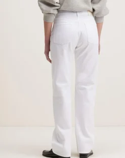 Jean droit Pony blanc