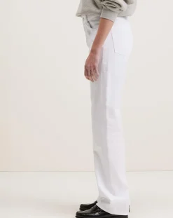 Jean droit Pony blanc