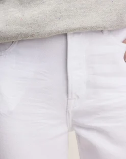 Jean droit Pony blanc