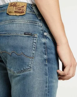 Jean droit Worn Comfor bleu