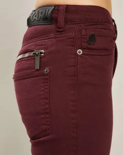 Jean Droit zip violet