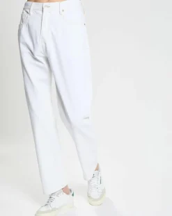 Jean en Coton Bio mélangé Regular Fit blanc