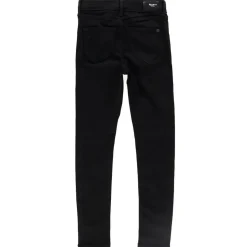 Jean en Toile de coton extensible Pixlette skinny fit taille haute noir