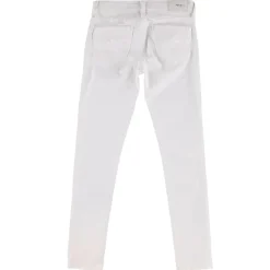 Jean en Toile de coton extensible Pixlette skinny blanc
