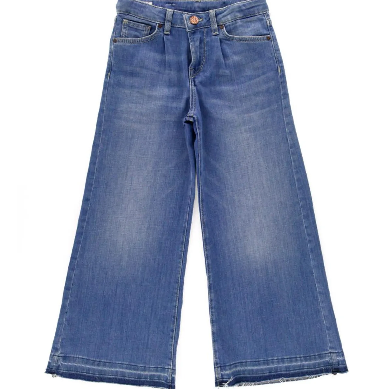 Jean en Toile de coton Jivey large bleu