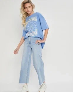 Jean Evasé Free Fall Ind bleu clair