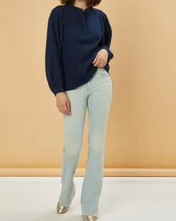 Jean flare Adriana bleu