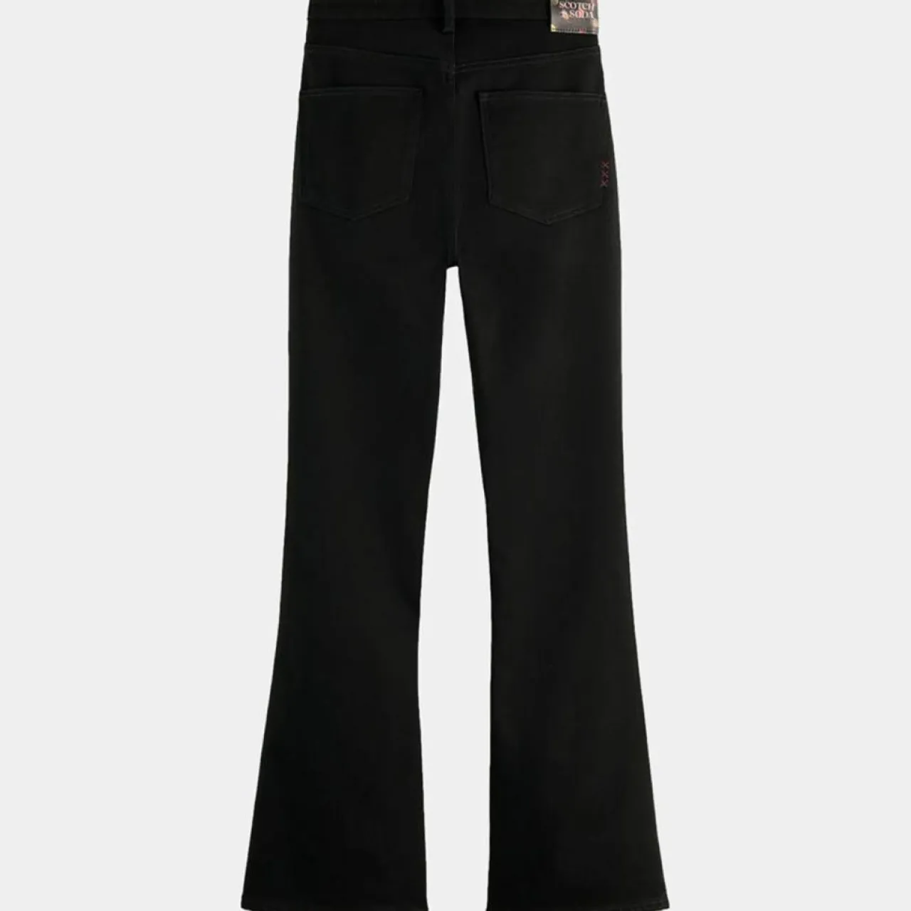 Jean Flare en Coton Bio mélangé noir