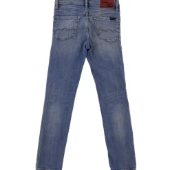 Jean flash en Toile de coton skinny bleu clair