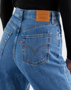 Jean high loose Taper Hold My Purse bleu