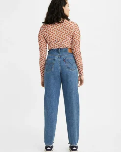 Jean high loose Taper Hold My Purse bleu