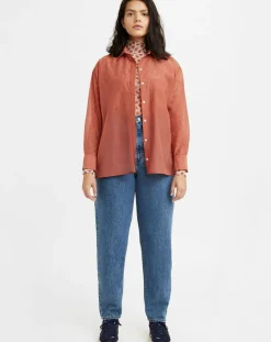 Jean high loose Taper Hold My Purse bleu