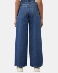 Jean large bleu foncé