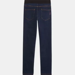 Jean leggings en Coton bio flex bleu foncé