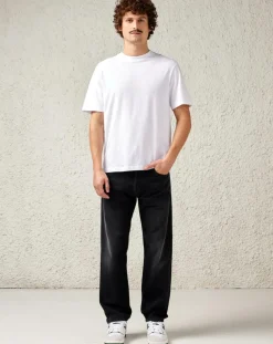 Jean loose en Toile de Coton Percy noir