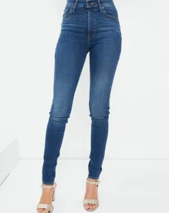Jean Mile High Super Skinny bleu foncé
