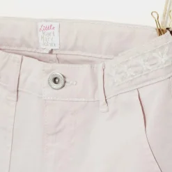 Jean Palty en Coton brodé rose pâle