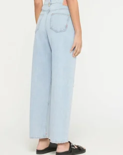 Jean Regular Fit Abrasion bleu clair