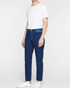Jean Regular Fit taille haute bleu