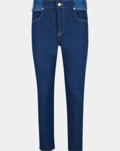 Jean Regular Fit taille haute bleu