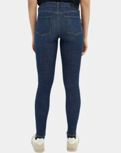 Jean Skinny Bohemienne Tr bleu foncé