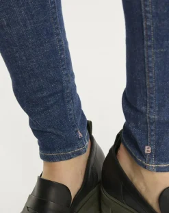 Jean Skinny Bohemienne Tr bleu foncé