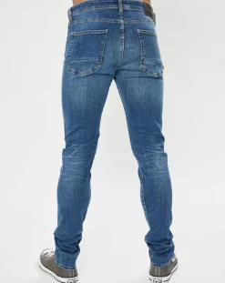 Jean Skinny Dadas bleu moyen