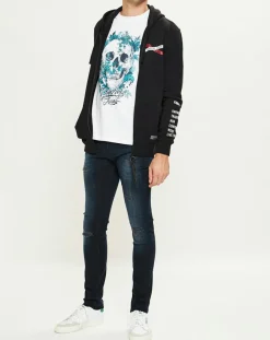 Jean Skinny Dadas Destroy bleu