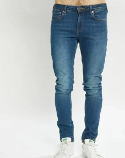Jean Skinny Fit en Coton Bio mélangé bleu