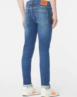 Jean Skinny Fit en Coton Bio mélangé bleu
