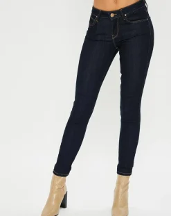 Jean skinny Scarlett One Wash bleu foncé