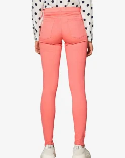 Jean skinny uni rose poudre