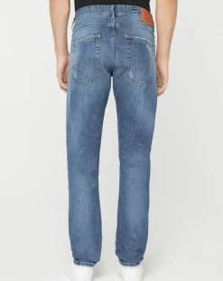 Jean Slim 100% Coton Bio Broken Eged Willbi bleu moyen