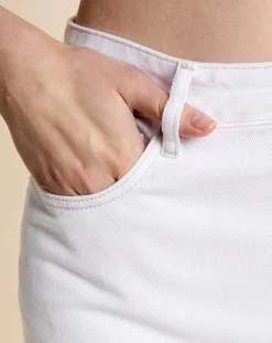 Jean slim 100% Coton Bio Pam blanc