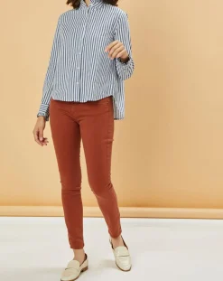 Jean slim 7/8 Scarlett camel