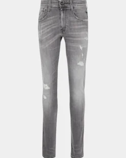 Jean Slim Aged Eco Anbass gris moyen