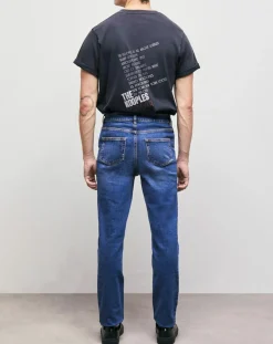 Jean Slim délavé bleu denim