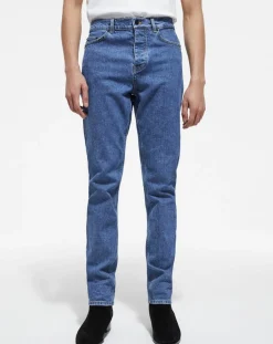 Jean Slim délavé bleu denim