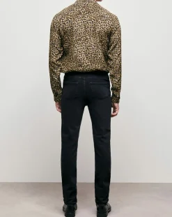 Jean Slim délavé noir délavé