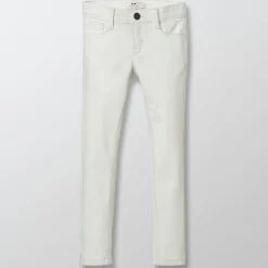 Jean Slim en Coton mélangé blanc