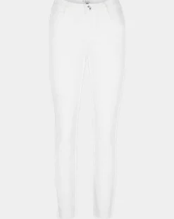 Jean Slim en Toile de coton Mina blanc