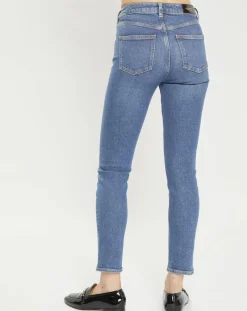 Jean Slim High Five Taille Haute bleu