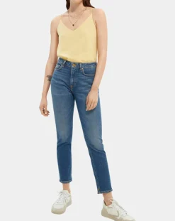 Jean Slim High Five Taille Haute bleu