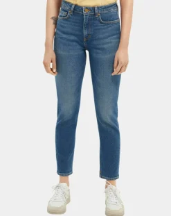Jean Slim High Five Taille Haute bleu