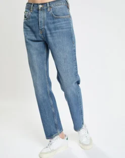 Jean Straight Coton Organic bleu jean moyen