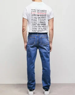 Jean Straight delavé bleu denim