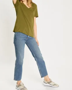 Jean Taille haute Droit The Sky bleu moyen